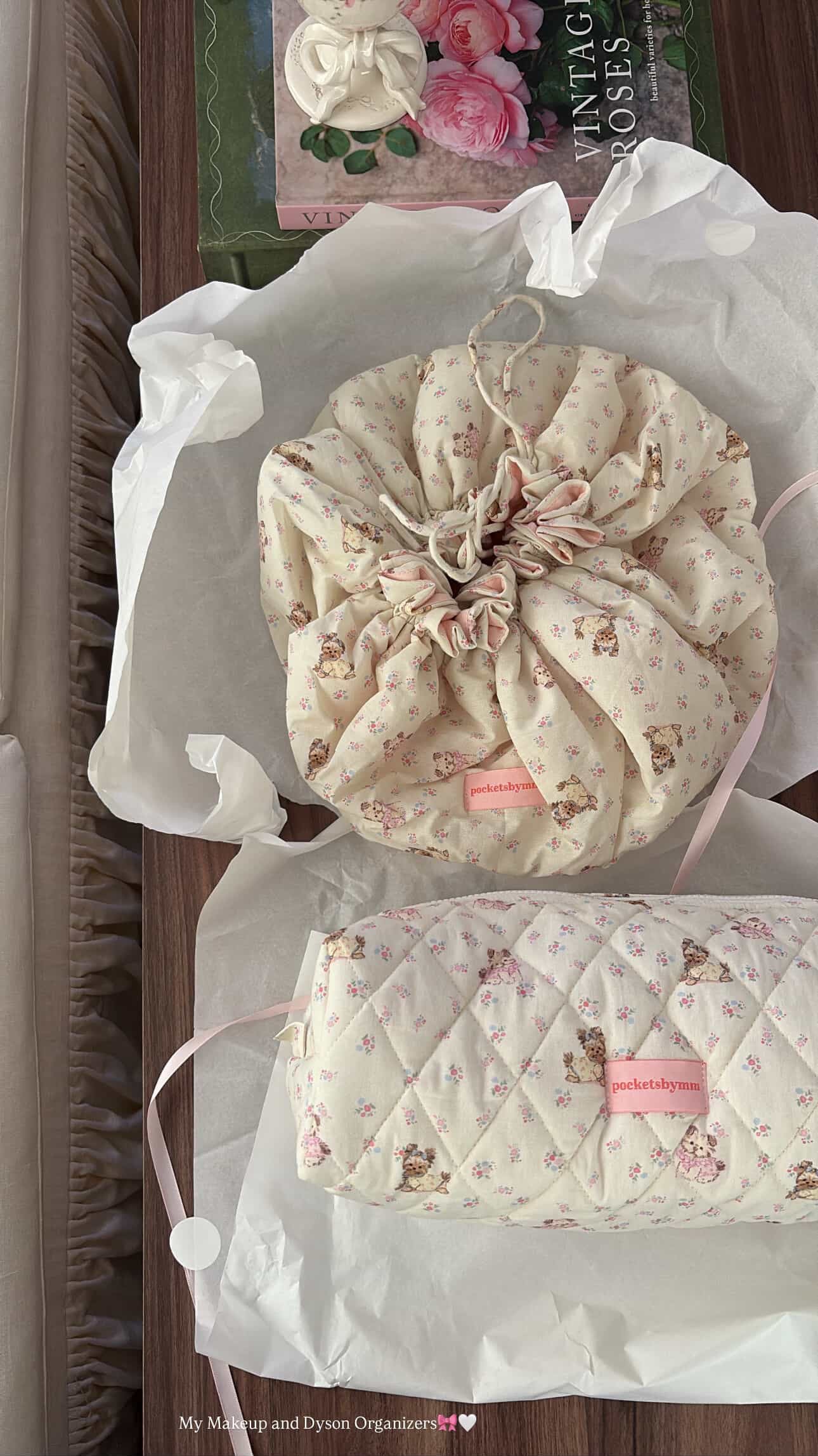 Lacy teddy Dyson pouch