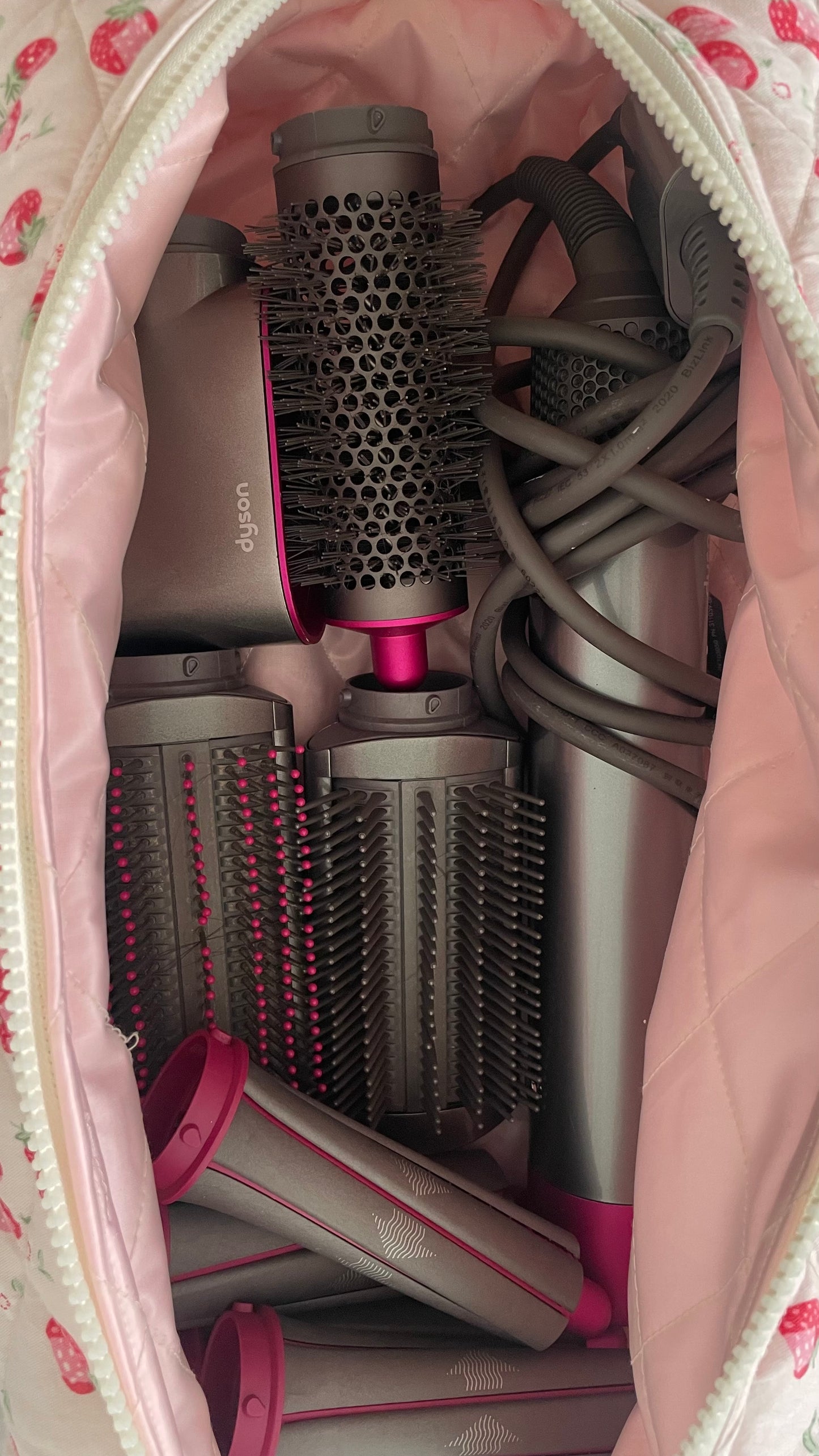 Strawberries Hair tool pouch